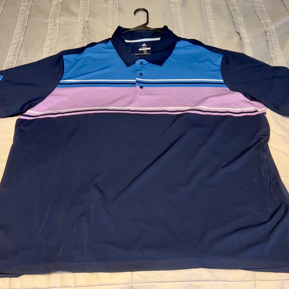Golf Shirt / 4XL / ADIDAS / Short Sleeve / Moisture Wicking
